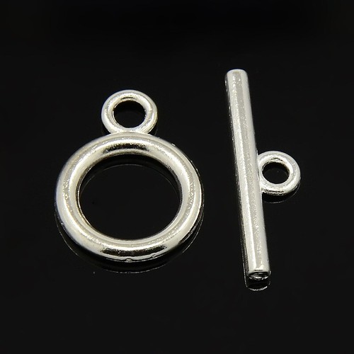 Toggle clasps sets plain 5pcs - toggle,