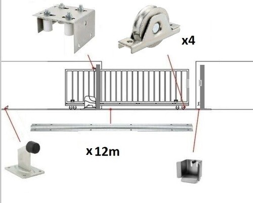 Sliding gate kits with double - sliding,