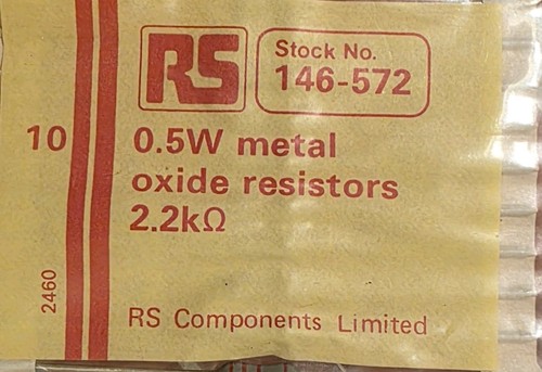 Components metal oxide - rs,