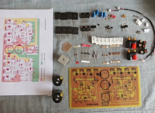 400w amplifier kit pcb - 400w, +